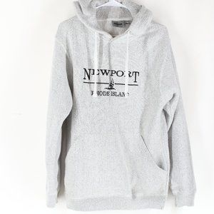 Newport Rhode Island Light Gray Hooded Sweatshirt